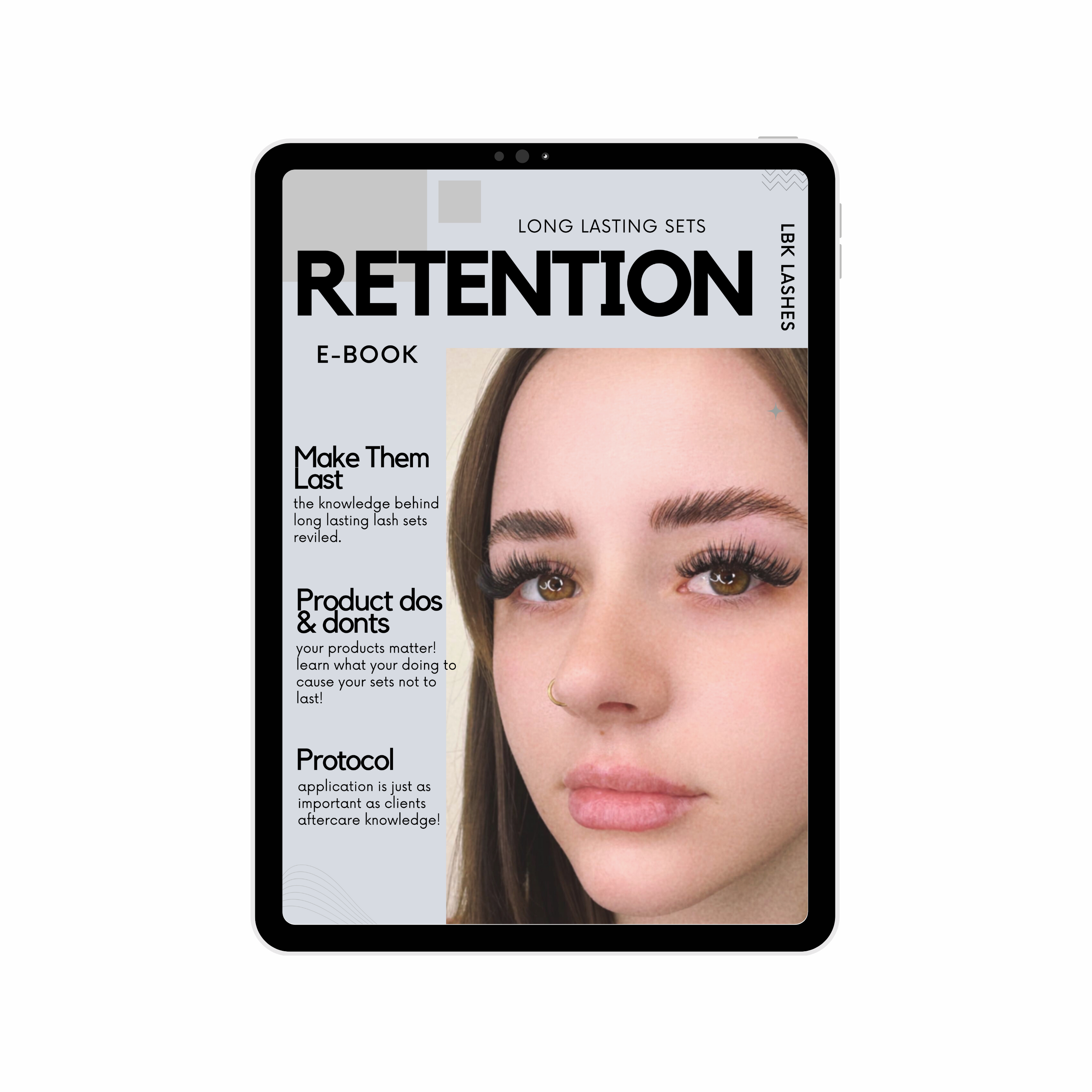LBK LASHES Lashes By Kins LLC Lash Manual The Lash Bible: Lash Retention E-Book