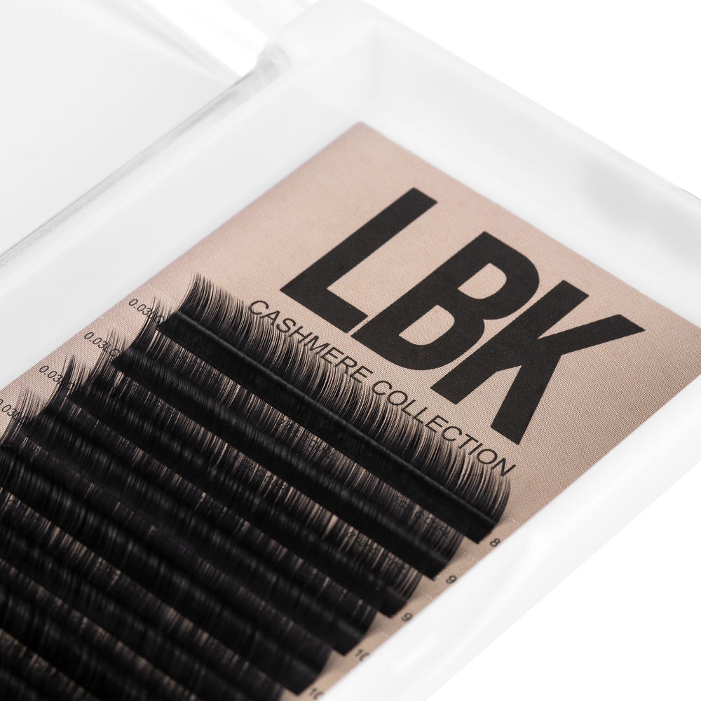 LBK LASHES .07 / D / 9-16MM Lashes .07 Volume Lash Trays Cashmere