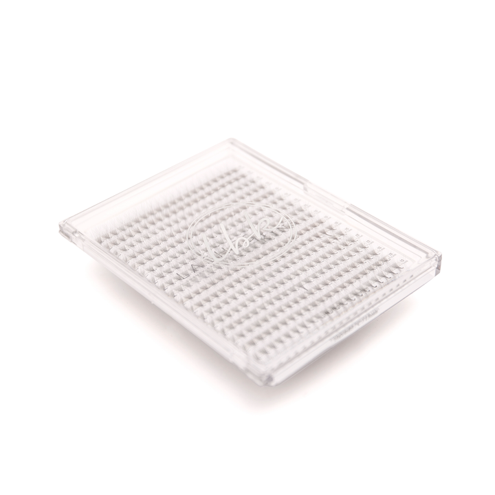LBK LASHES Premades C / 8mm Premade Lash Fans XL Tray 10D