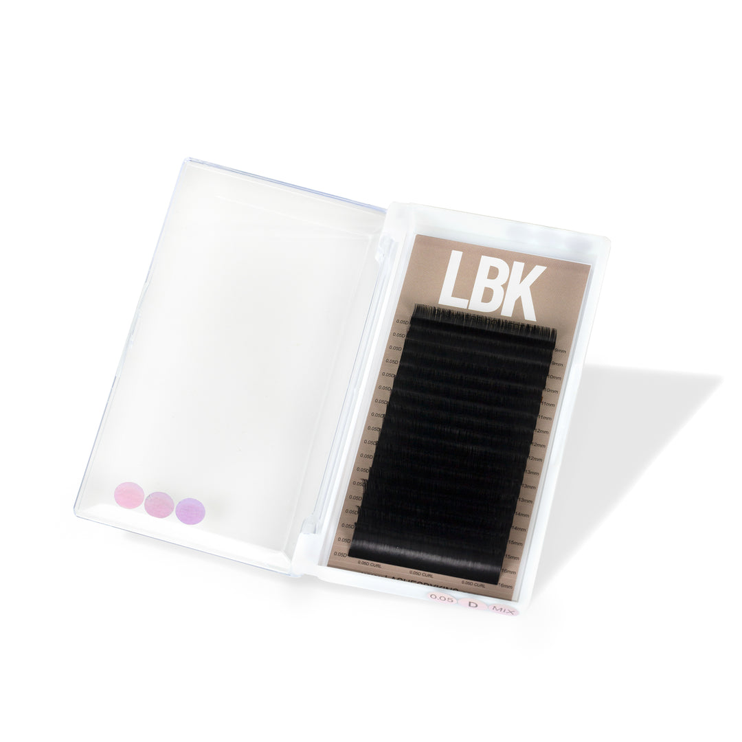 LBK LASHES Lashes .03 / D / 9-16MM .03 Volume Lash Trays Cashmere