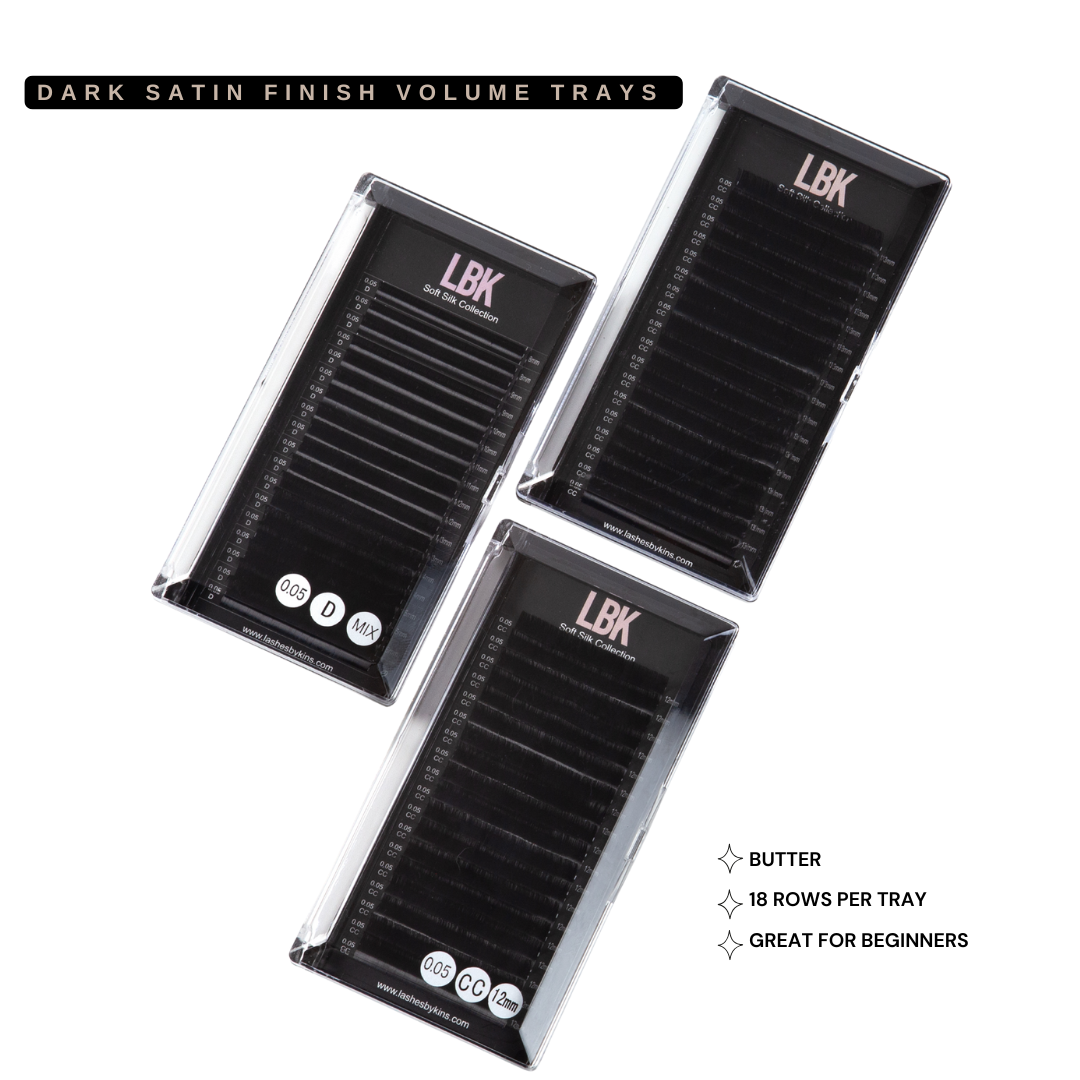 LBK LASHES Lashes CC / .03 / 8-16mm Soft Silk Volume Lash Trays