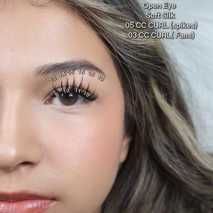 LBK LASHES Lashes CC / .03 / 8-16mm Soft Silk Volume Lash Trays