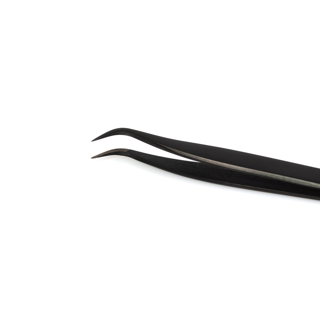 LBK LASHES Shop Lashes By Kins LLC Tweezers Curved Fiber Tip Tweezer