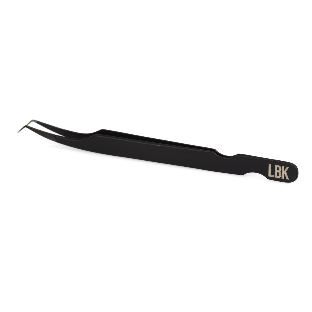 LBK LASHES Shop Lashes By Kins LLC Tweezers 45 Degree Fiber Tip Tweezer