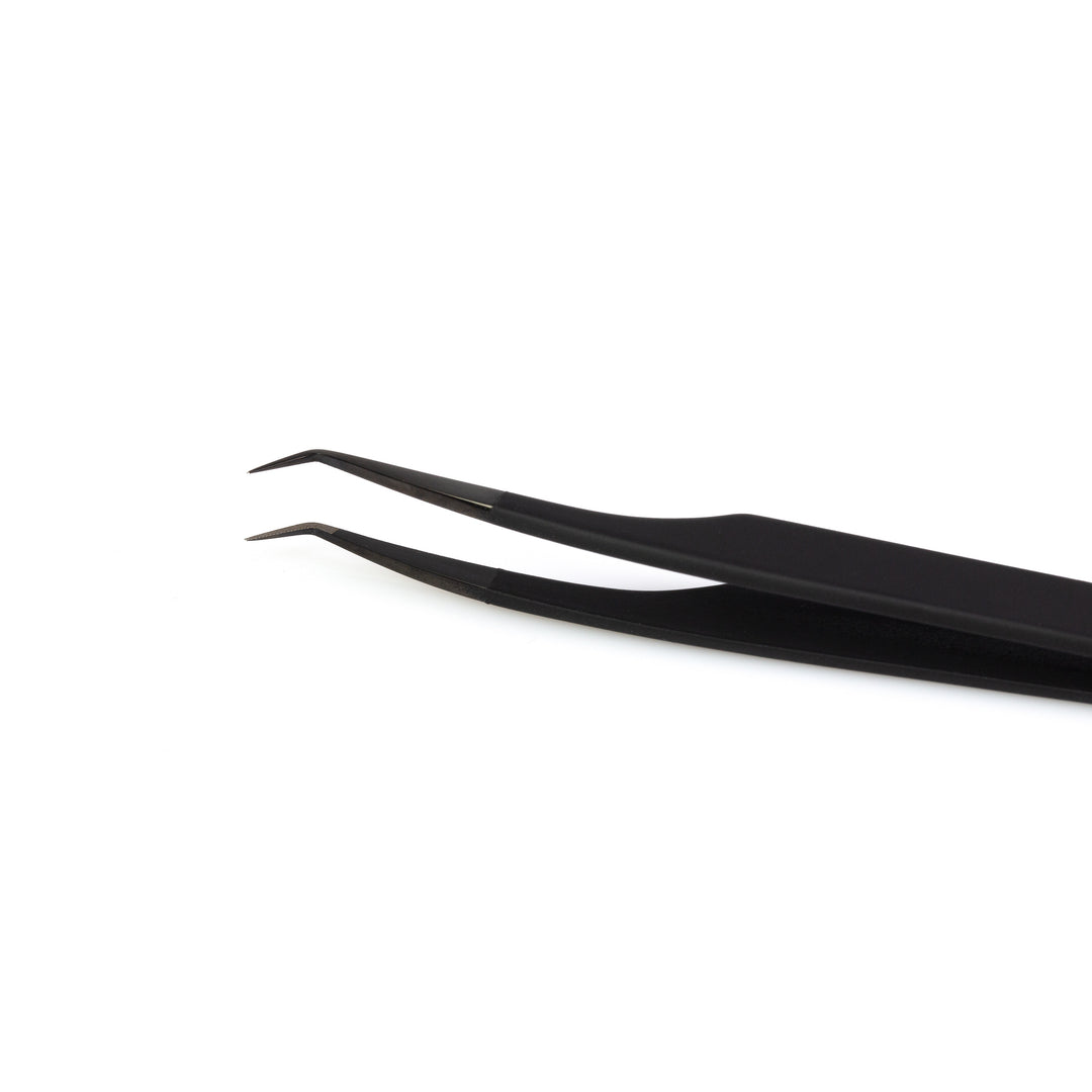 LBK LASHES Shop Lashes By Kins LLC Tweezers 45 Degree Fiber Tip Tweezer