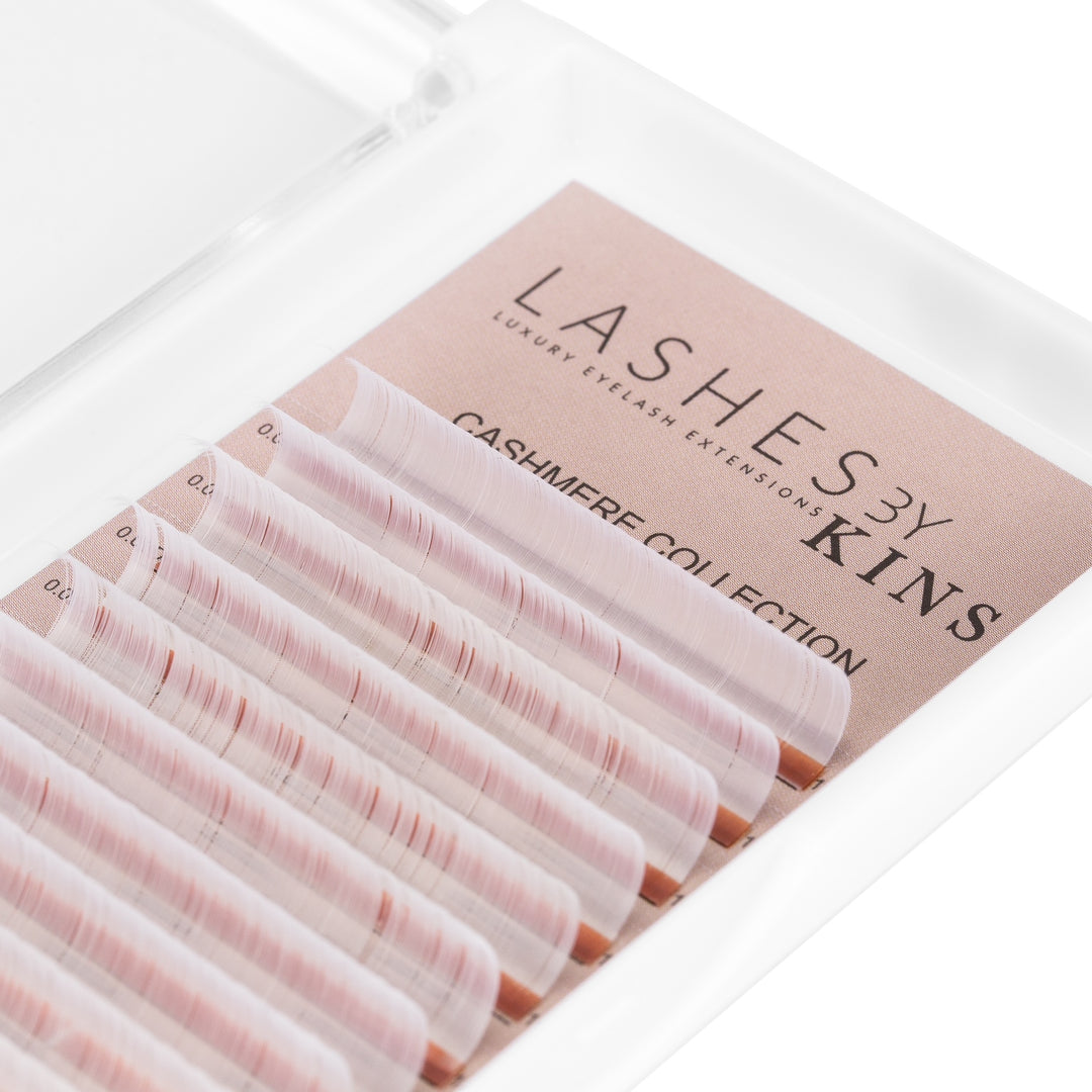 LBK LASHES Shop Lashes By Kins LLC Lashes .05 White Volume Lash Trays Cashmere