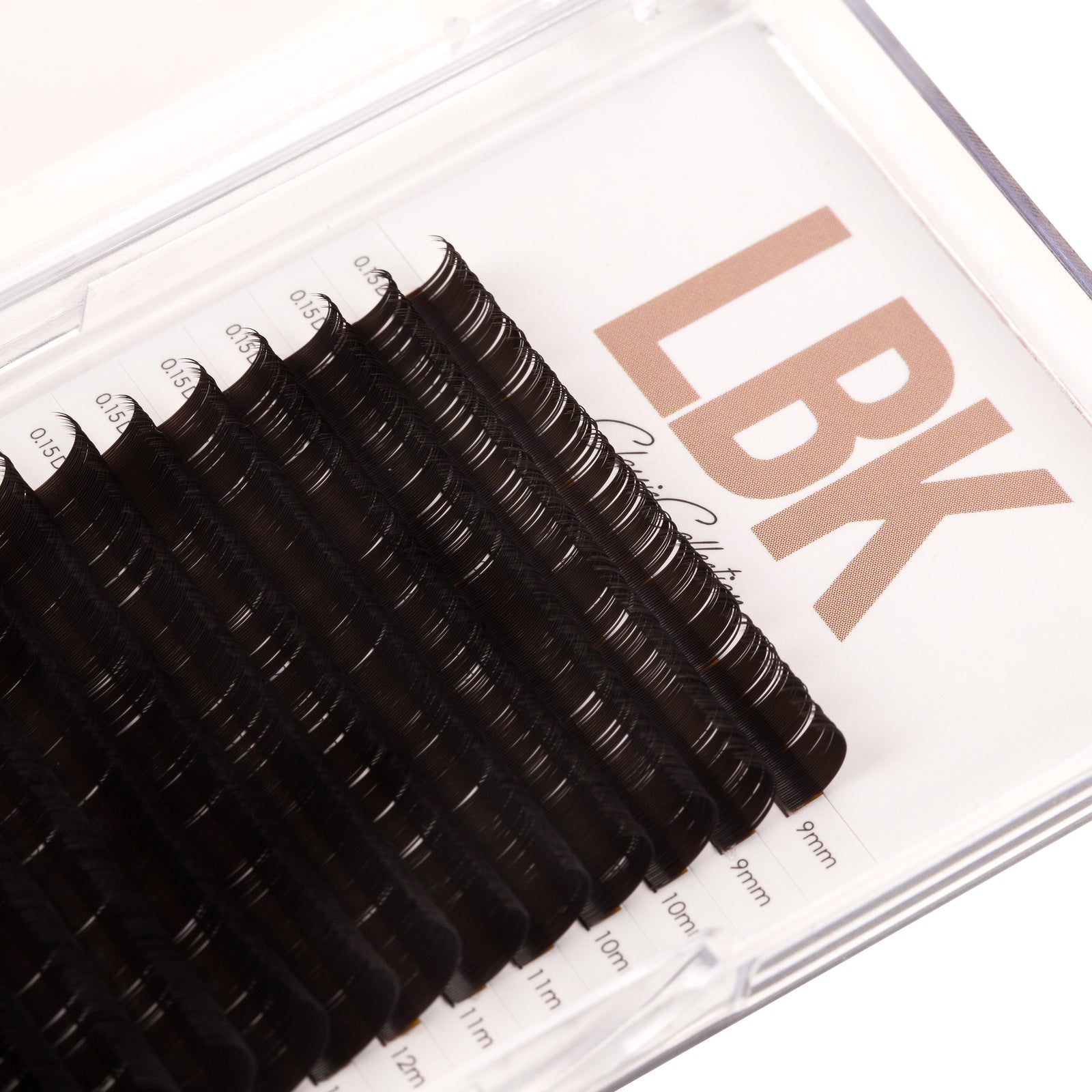 LBK LASHES .15 / C / 9-16MM .15 Brown Classic Lash Mixed Trays