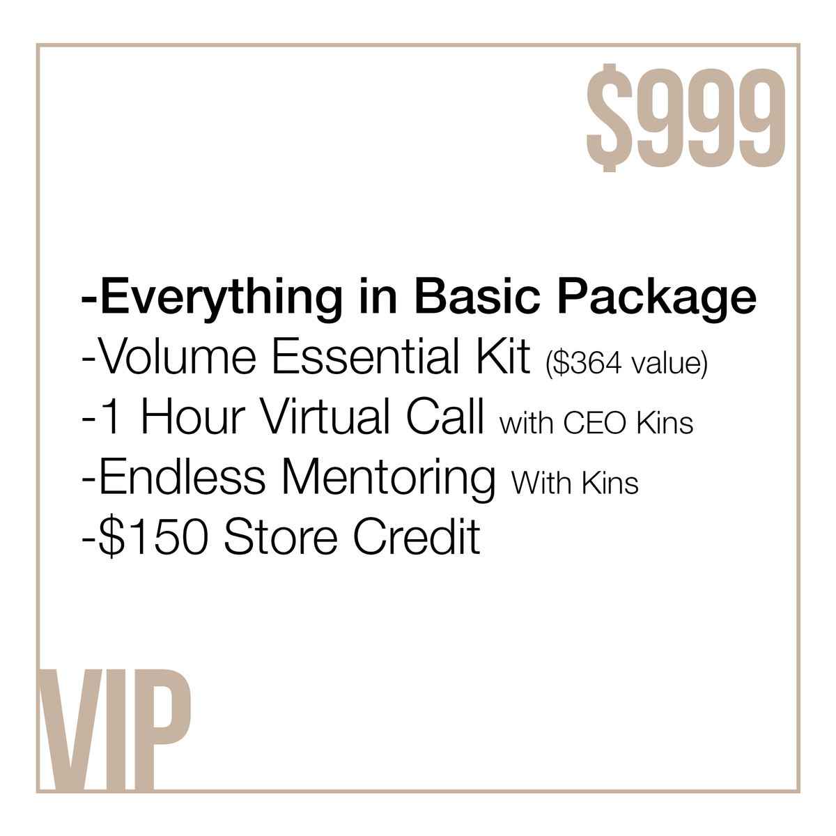 ONLINE PACKAGES VIP