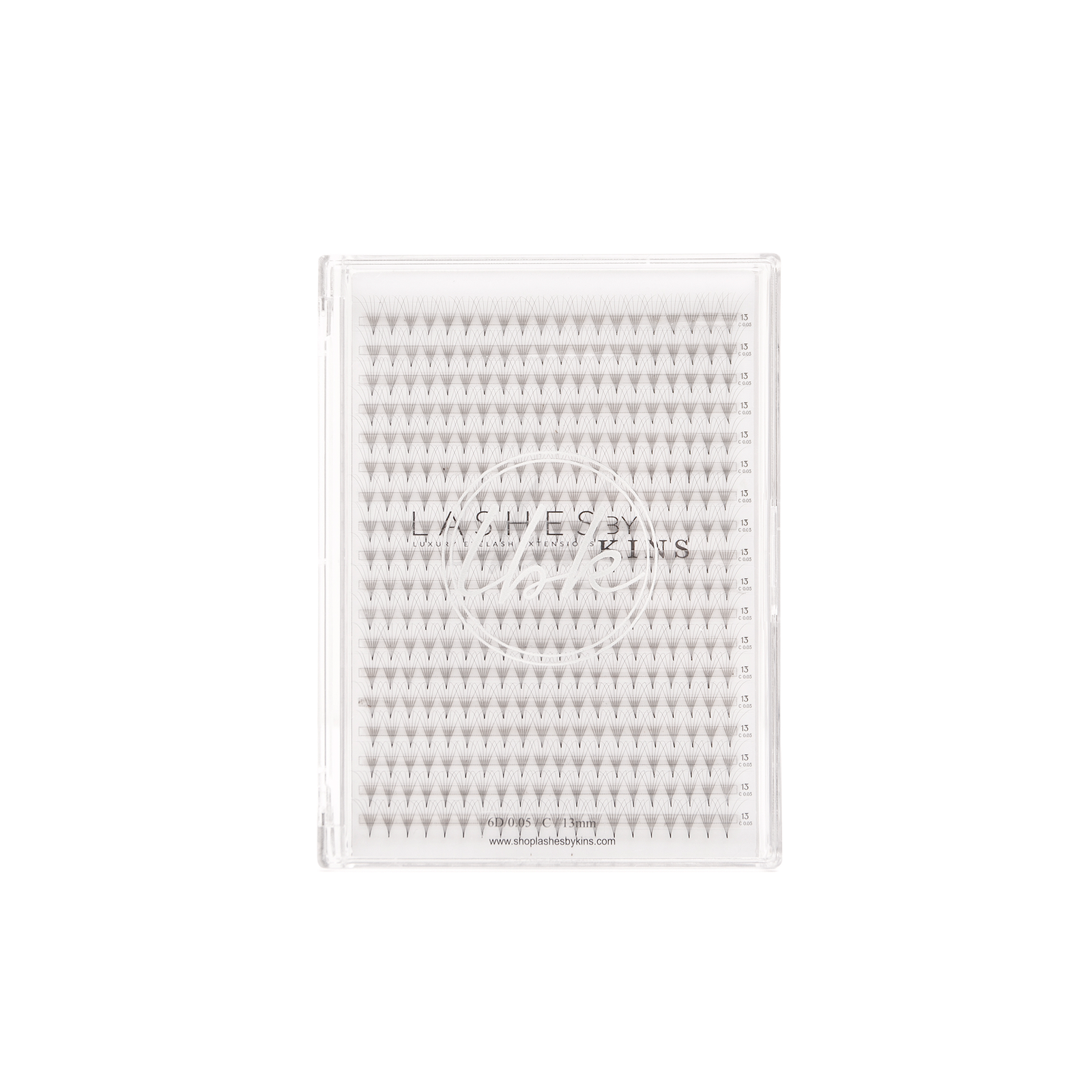 LBK LASHES Premades C / 8mm Premade Lash Fans XL Tray 8D