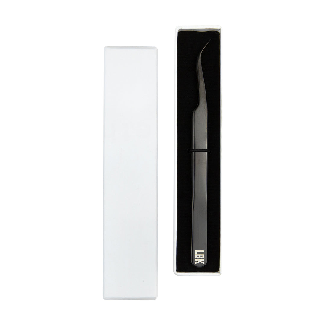 LBK LASHES Shop Lashes By Kins LLC Tweezers Curved Fiber Tip Tweezer