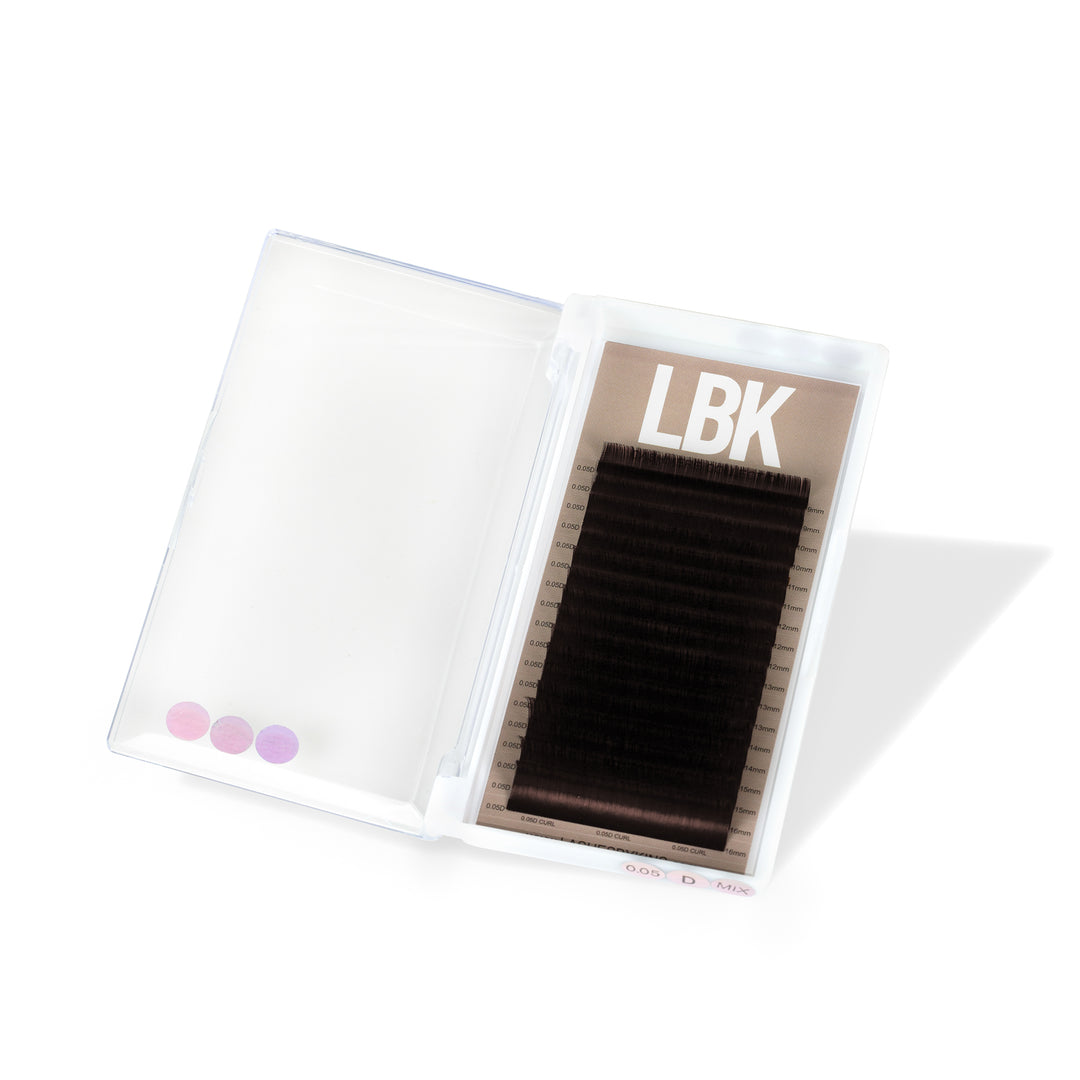 LBK LASHES Shop Lashes By Kins LLC Lashes .05 Dark Brown Easy Fan Lash Tray Luxury Collection