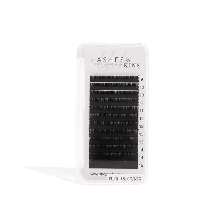 LBK LASHES Shop Lashes By Kins LLC Lashes .15 Mixed Flat Classic Lash Tray